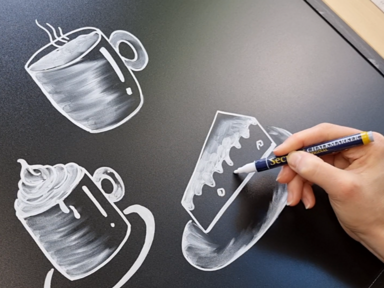 krijtbord-koffie-thee-tekenen