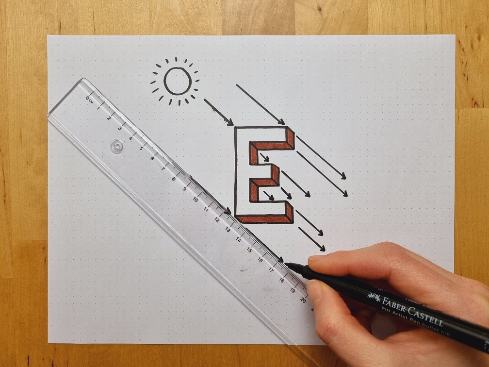 letters-tekenen-met-schaduw