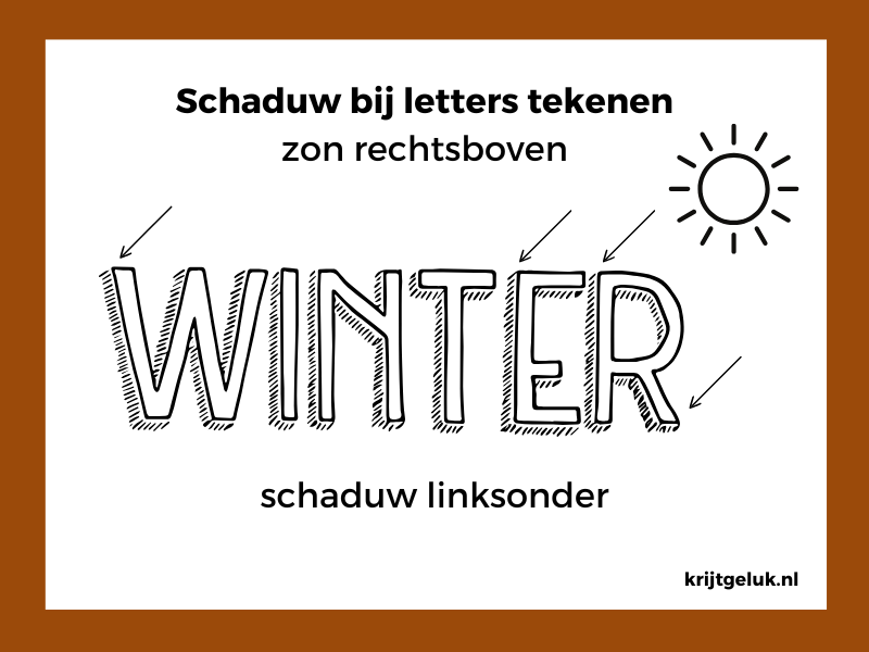 schaduw-letters-tekenen