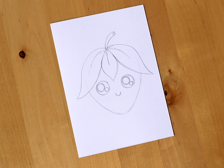 schattige-aardbei-tekenen-stap-3