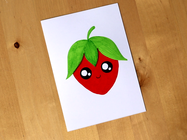 schattige-aardbei-tekenen-stap-5