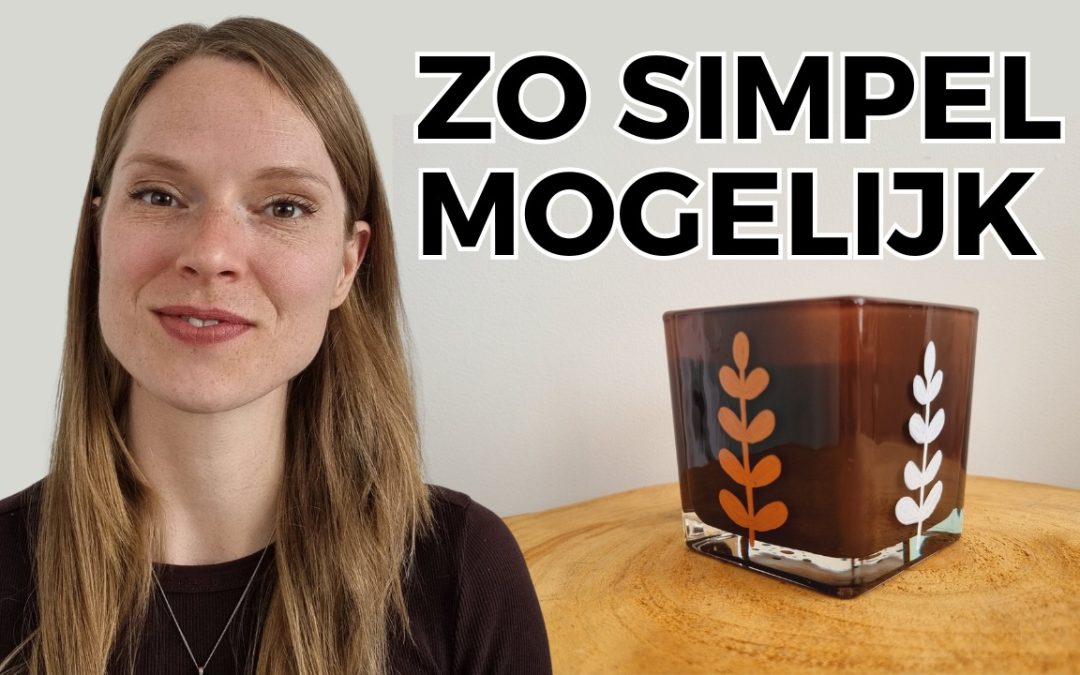 DIY geurkaars versieren met stiften