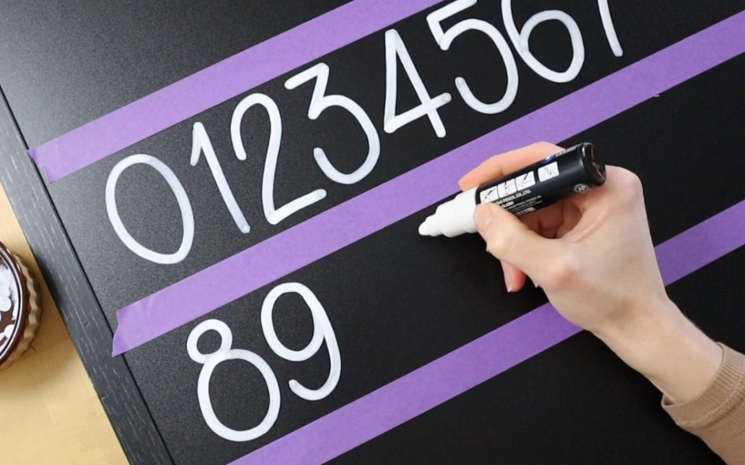 Zo kun je makkelijk getallen op je krijtbord schrijven