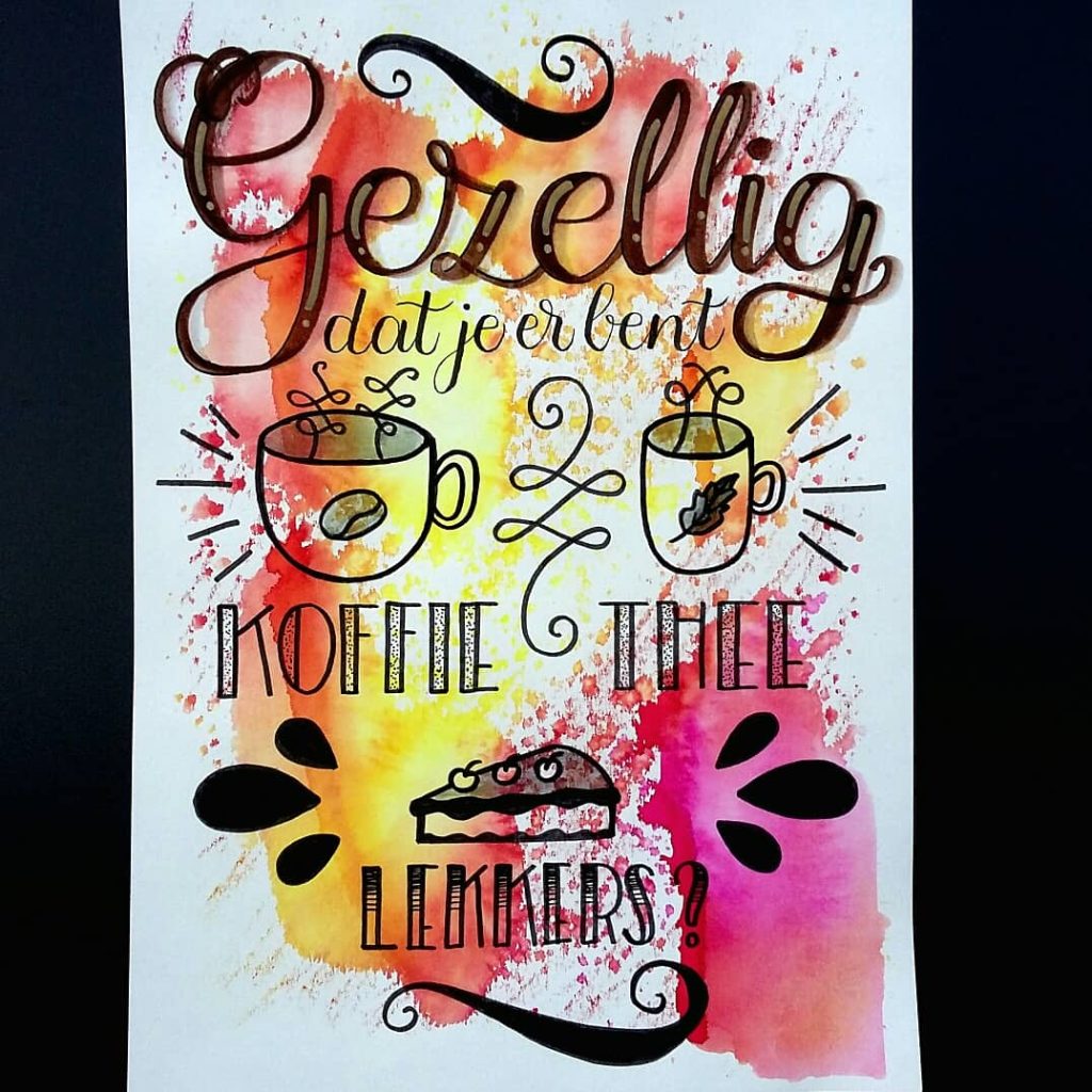 ecoline-achtergrond-schilderen-tekst-handletteren