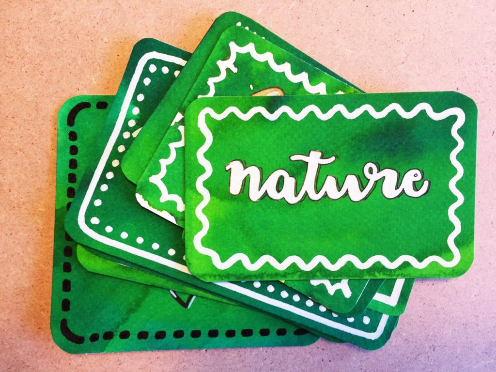 ecoline-waterverf-kaartjes-maken-groen-tekst