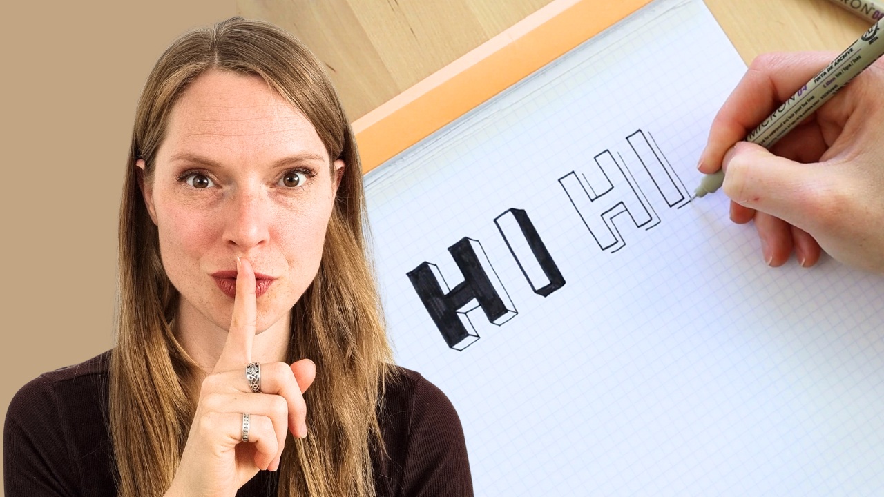 3D-letters-tekenen-is-makkelijk-met-deze-truc