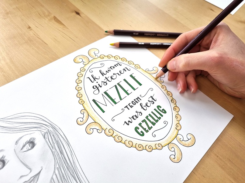 quote-handletteren-poster-zelfliefde
