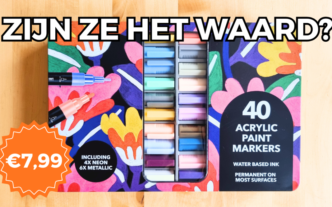 Zijn de verfstiften van de Action een goed alternatief voor Posca markers?