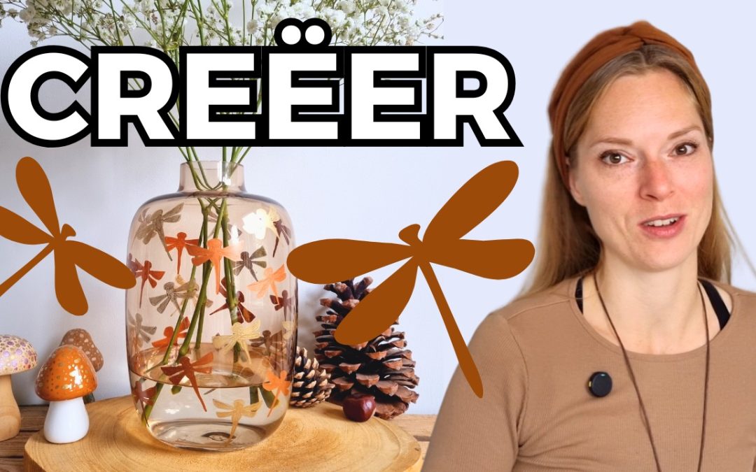 Vaas decoreren met libellen: een creatief upcycle project!