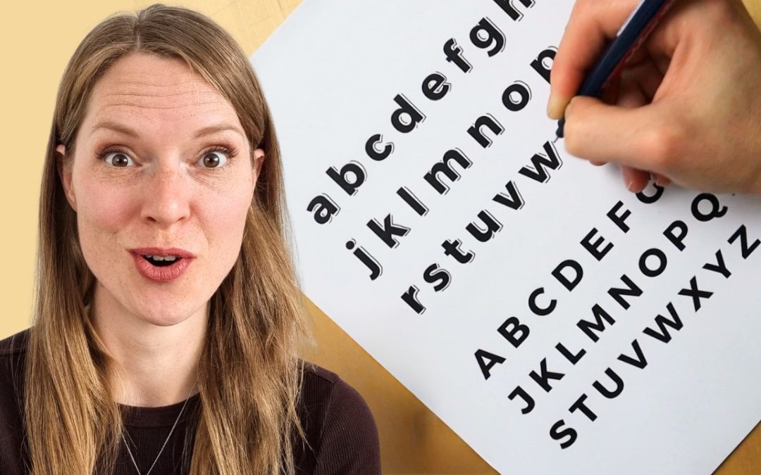 Zo teken je schaduw bij blokletters