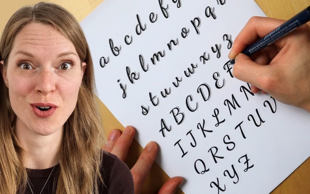 Schaduw tekenen bij schrijfletters: zo doe je dat stap voor stap