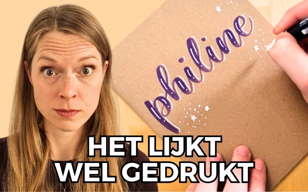 Brushletteren voor beginners: zo schrijf je een naam mooi op een schrift