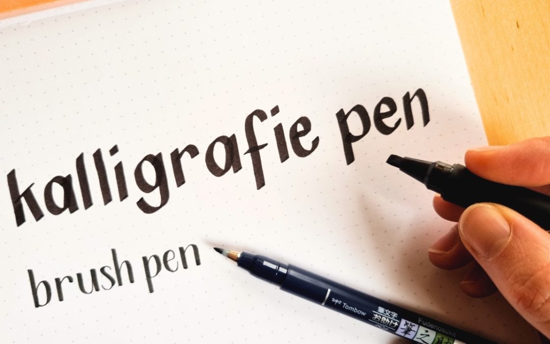 Kalligrafiepen of brush pen: wat is het verschil?