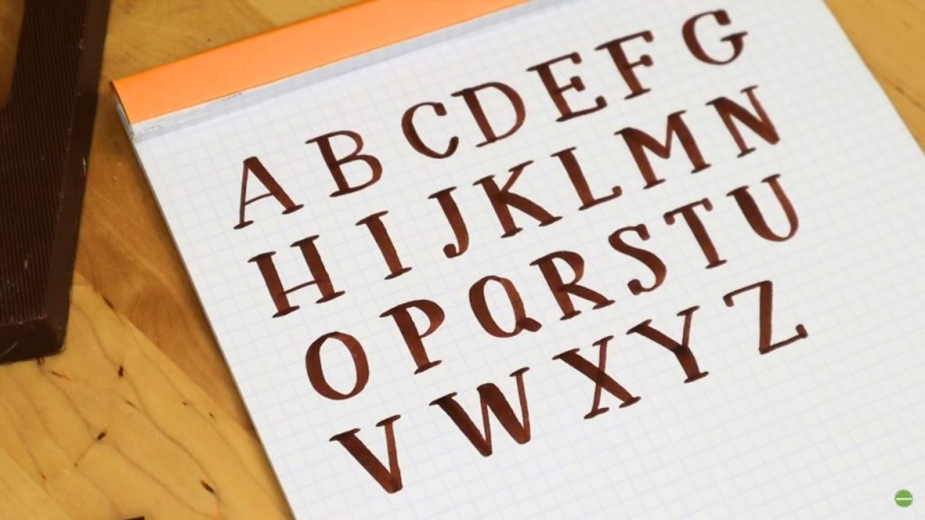 schreefletters-tekenen-schrijven-chocoladeletters
