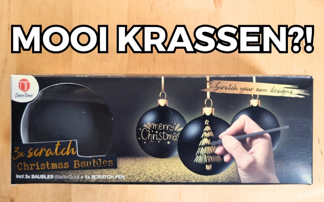 Scratch art kerst: zo maak je heel makkelijk je eigen kerstbal