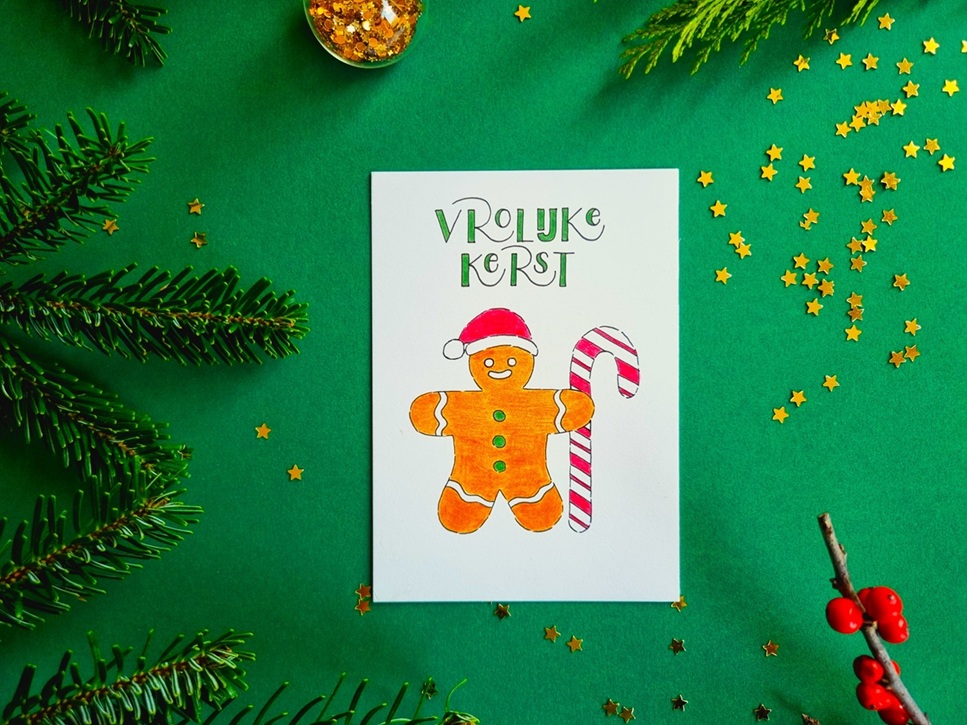 gingerbread-mannetje-tekenen