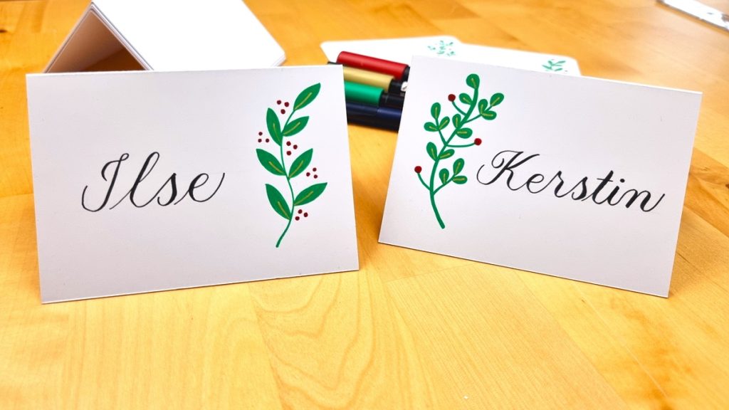 naamkaartjes-kerstdiner-kalligrafie