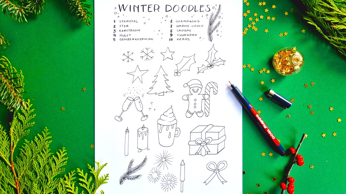 winter-doodles-tekenen