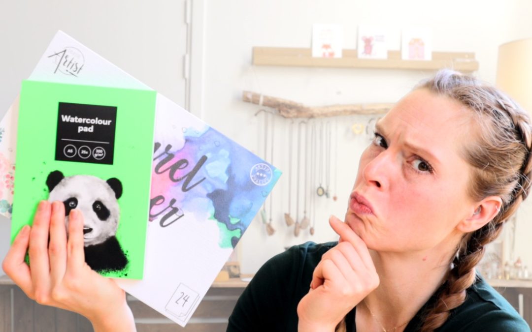 Action aquarelpapier getest door docent (het is niet echt!)