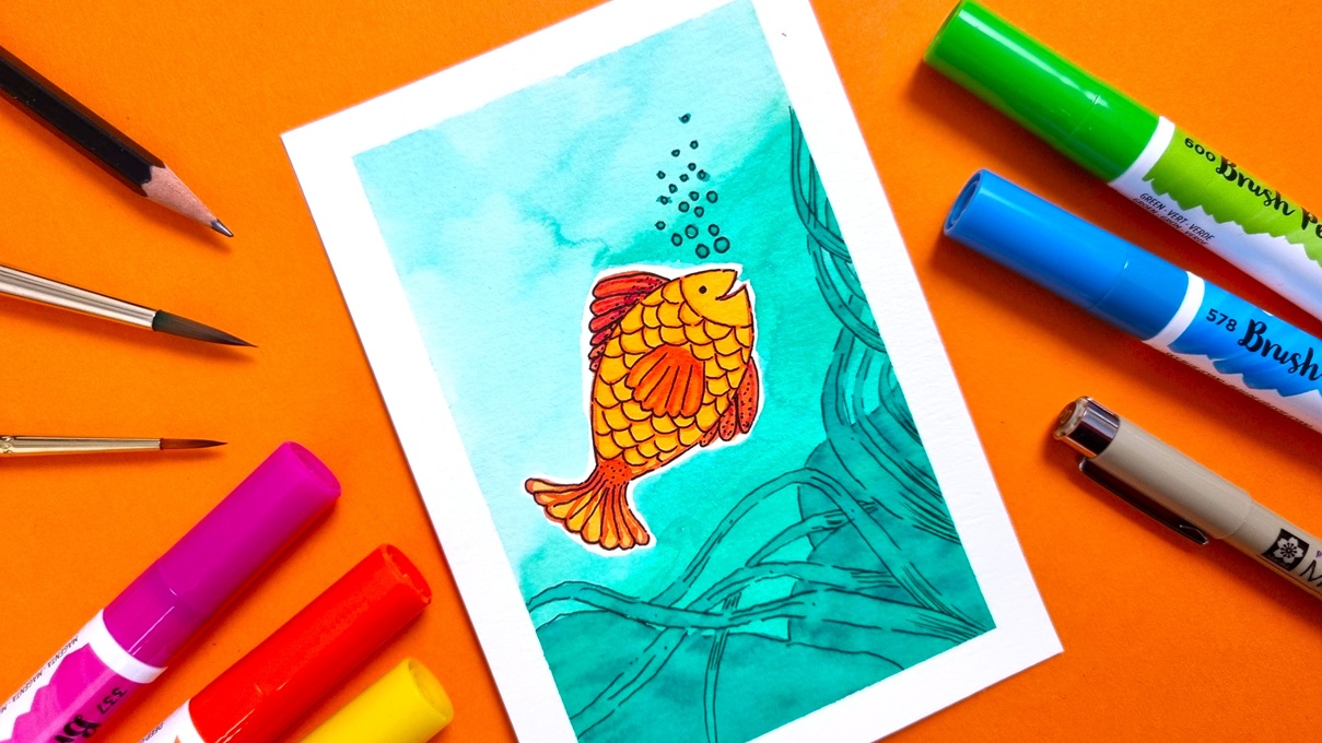 vis-schilderen-ecoline-brushpennen