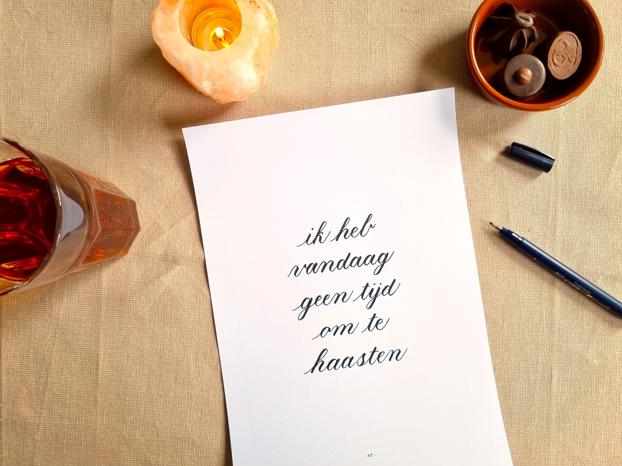 kalligrafie-quote-oefenen kalligrafie-quote-oefenen