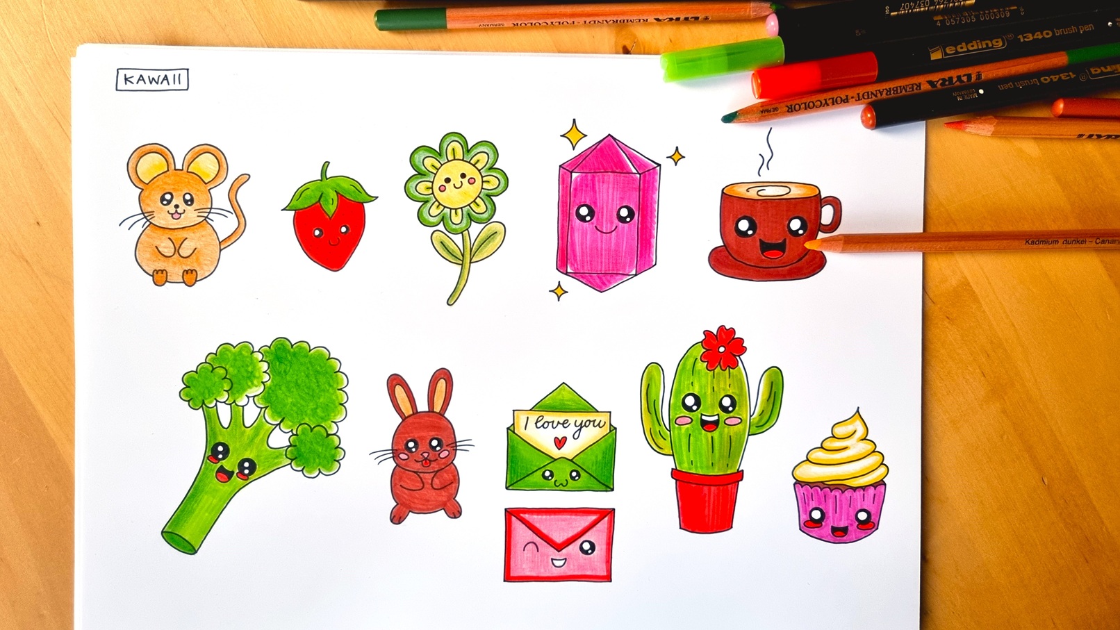 schattige-dingen-tekenen-makkelijk-stappen-aardbei-kawaii schattige-dingen-tekenen-makkelijk-stappen-aardbei-kawaii